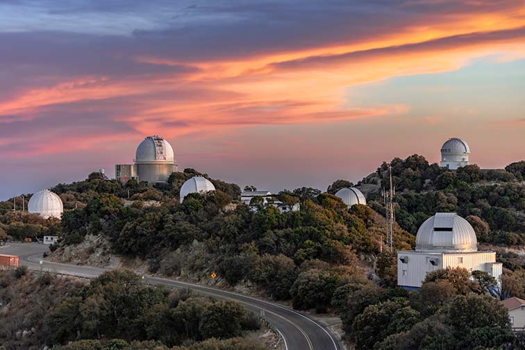 Chris was driven to Kitt Peak National Laboratory, see here.